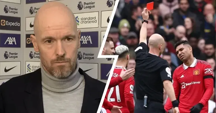 Ten Hag: ‘Casemiro played 500 games in Europe and never got a red card. He now has 2 in Premier League'