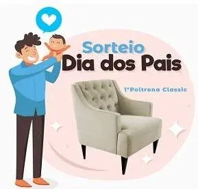 Promoção Decorar Estofados Dia dos Pais 2019 - Concorra Poltrona Classic