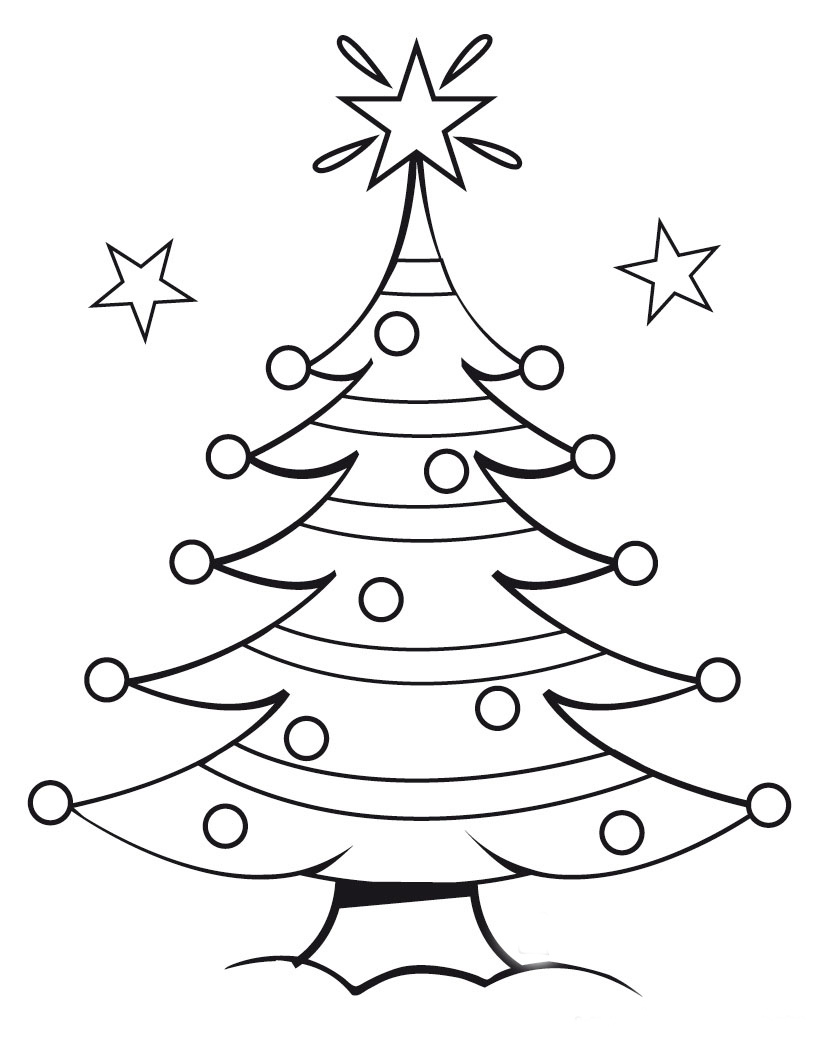 Christmas Tree Coloring Sheet 9