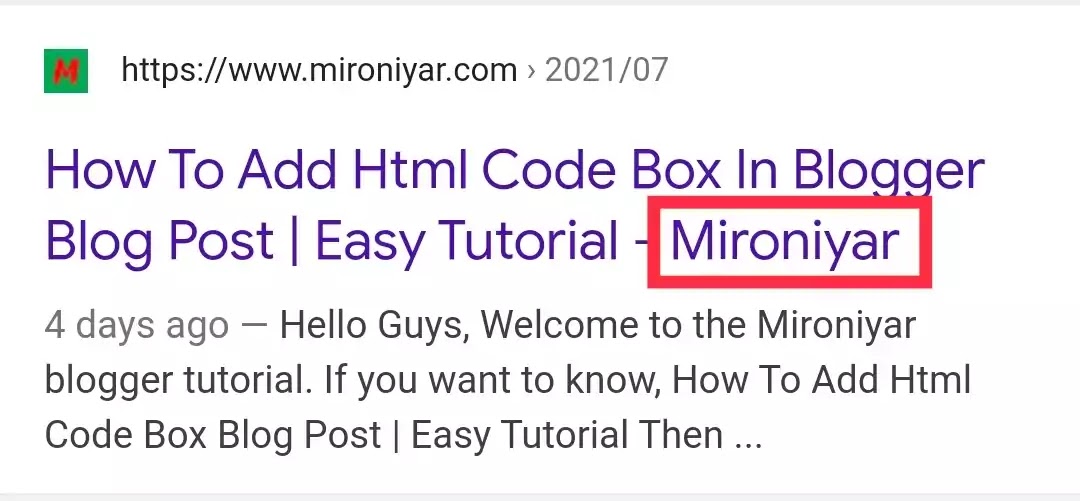 How to Remove Site Name From Post Titles in Blogger