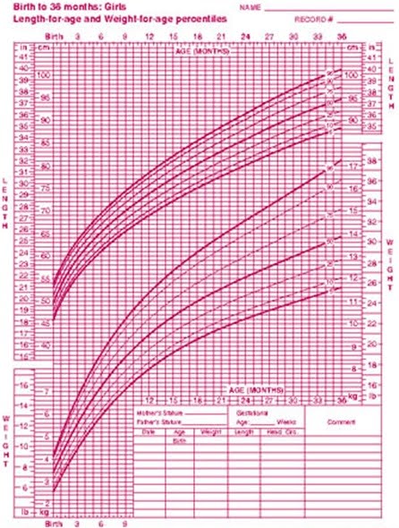 age weight baby chart girls