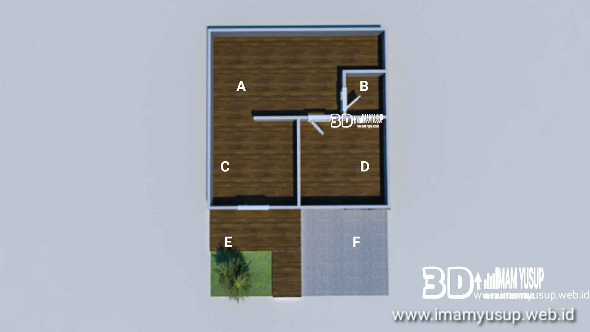 denah rumah minimalis ukuran 6x9 2 lantai