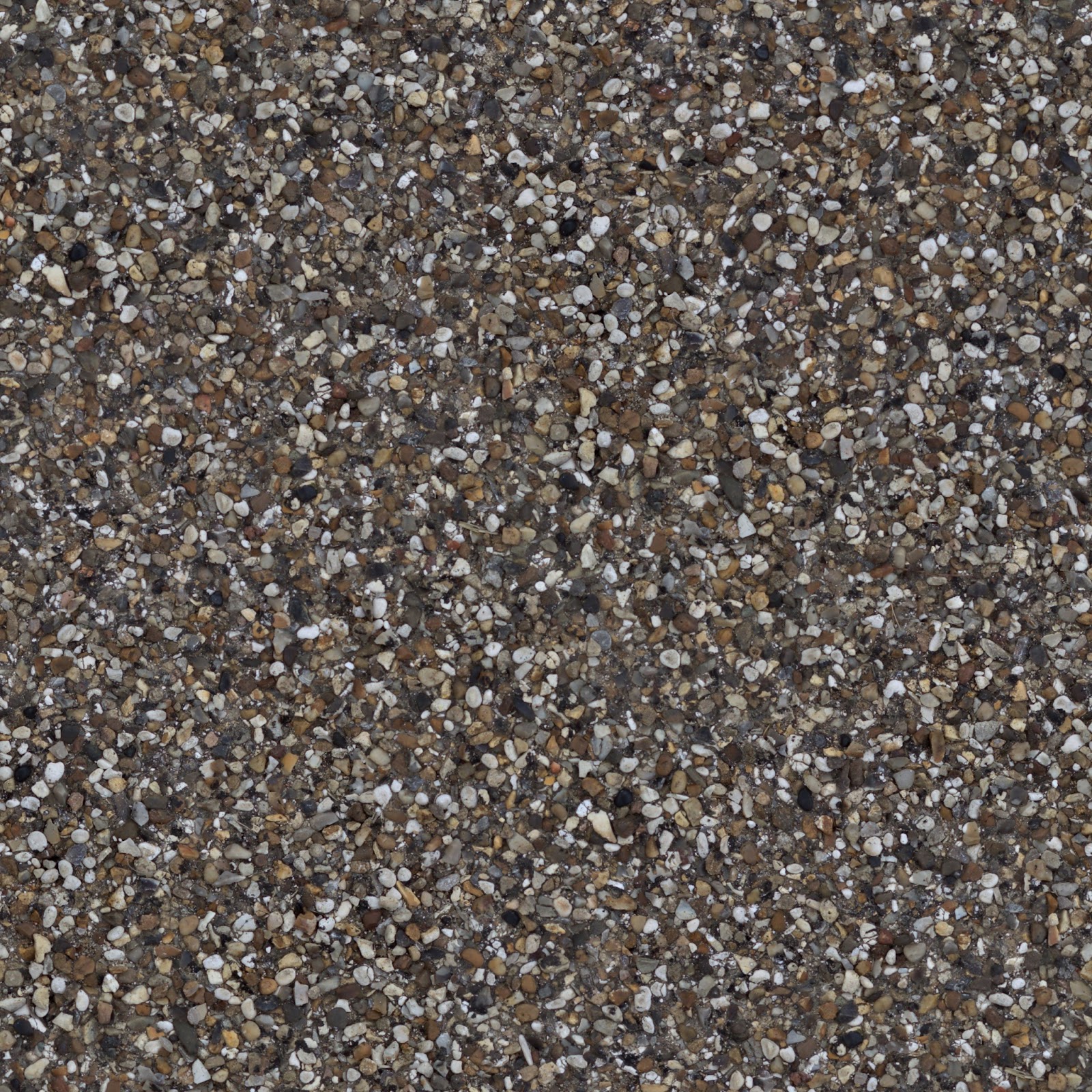 Pebblestone cobble ground gravel floor walkway seamless texture 2048x2048