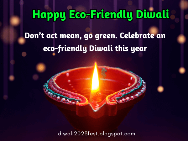 eco friendly diwali wishes