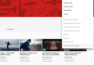 Cara Mengubah dan Mengembalikan Tampilan Youtube Web 2017
