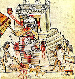 The Aztecs gruesome human sacrifices