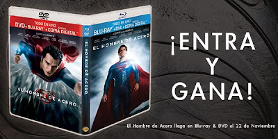 Gana un DVD+Blu-ray+Copia digital de 'El hombre de acero' gracias a Warner Bros y Making Of. CONCURSO