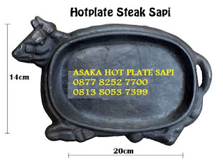 Hot Plate Steak Asaka Bentuk Sapi , Jual Hotplate Sapi, Jual Hot Plate Steak Asaka Bentuk Sapi Baru ,hotplate murah, piring steak hotplate. Hot Plate Steak