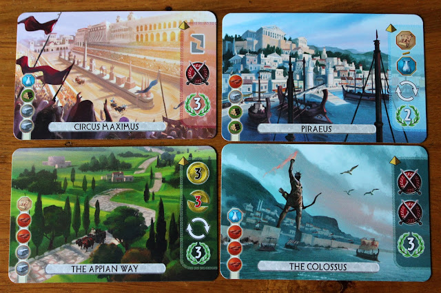 7 Wonders: Duel - wonder cards