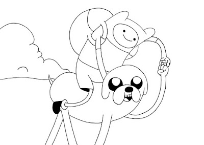 Desenhos para Colorir do Finn e Jake – Imagens para Imprimir