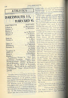 Page 128 from vol. 25 of the Dartmouth student newspaper that describes Dartmouth's victory over Harvard