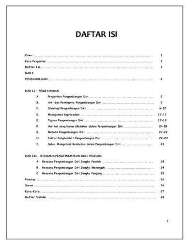 Penulisan Dan Contoh Daftar Isi Makalah Yang Baik Contoh 