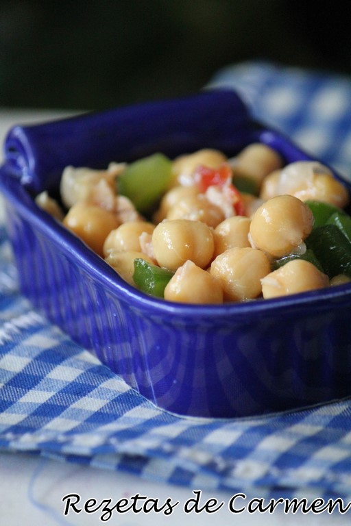 Garbanzos en vinagreta.