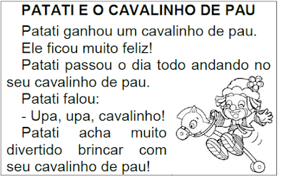 Texto PATATI E O CAVALINHO DE PAU png