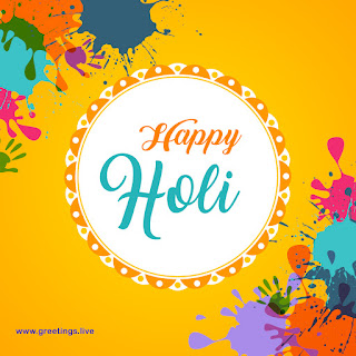 Happy Holi greetings image free download