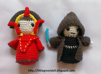 Star Wars Anakin Skywalker Queen Amidala amigurumies