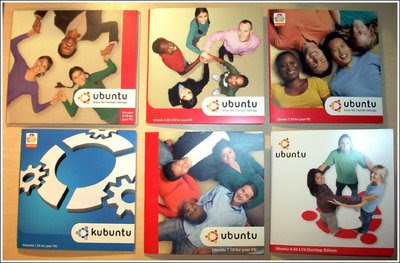 Ubuntu Cd Artwork 5.10 to 8.04