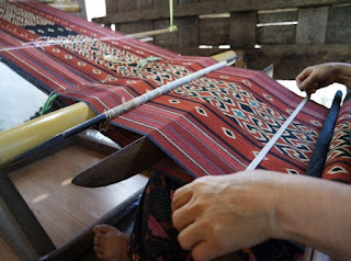 Pa Bannang, the motif is in the form of stripes on the fabric