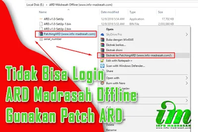 Tidak Bisa Login ARD Madrasah Offline Gunakan Patch ARD  Tidak Bisa Login ARD Madrasah Offline Gunakan Patch ARD