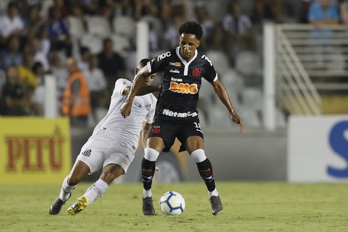 Vasco é superado pelo Santos no jogo de ida e se complica na Copa do Brasil