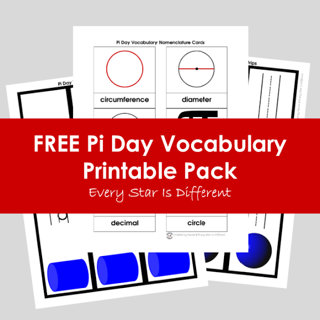 FREE Pi Day Vocabulary Printable Pack