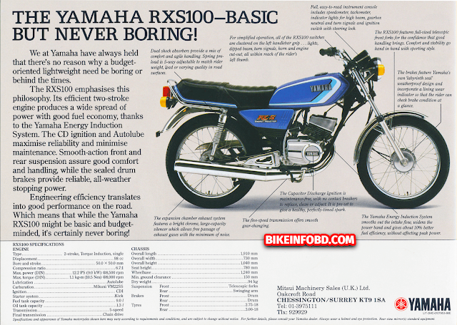 Yamaha RXS 100 Information