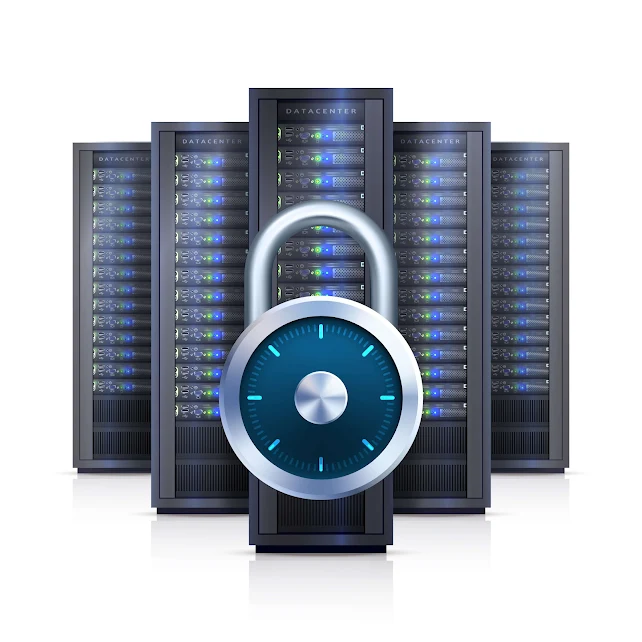 An image of a secured server.