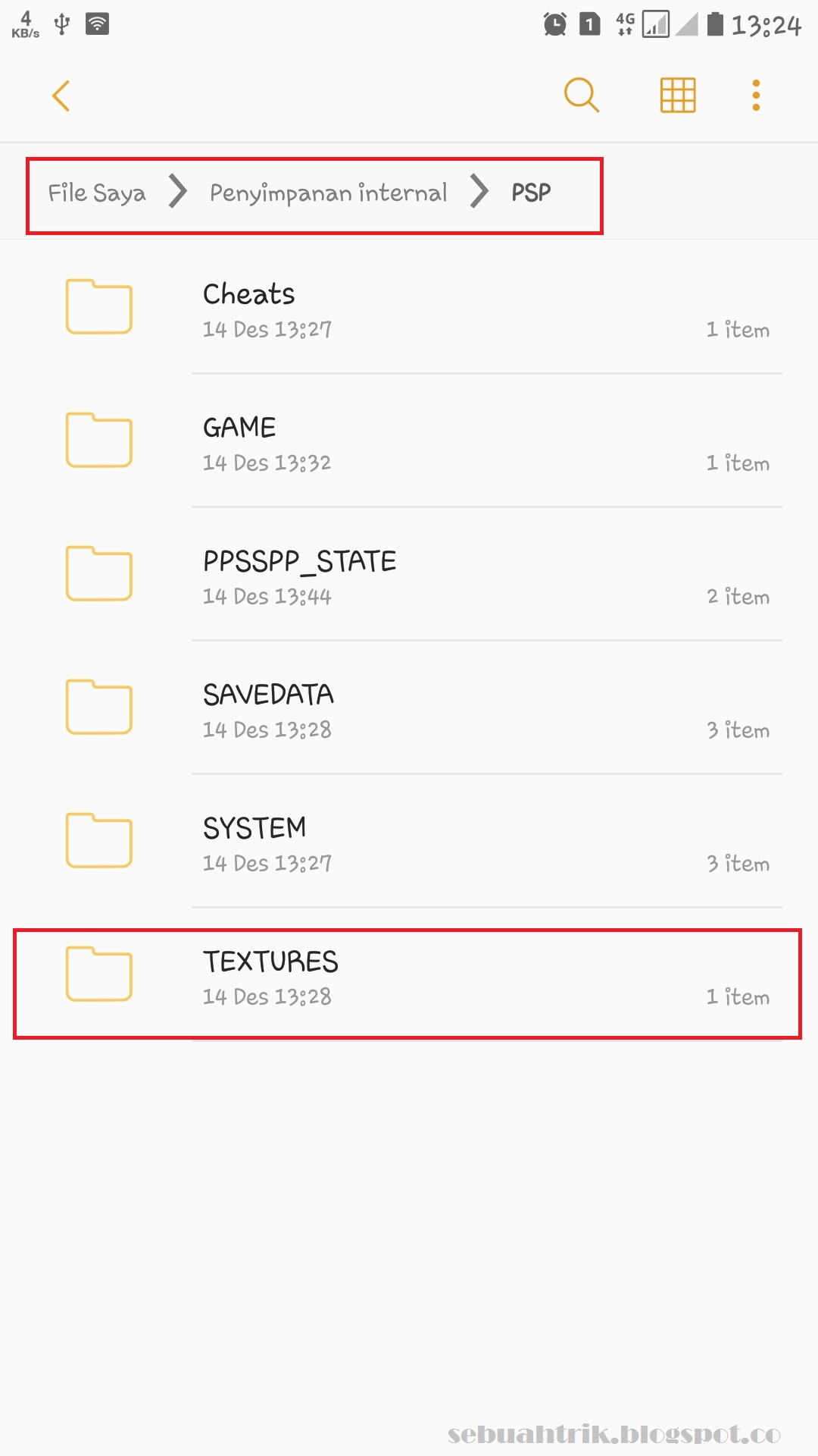 Cara Memasang Textures Game PPSSPP Android