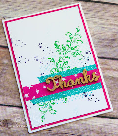 Thank You Card Made With the Timeless Textures Stamp Set From Stampin' Up! UK