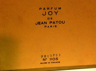 Vintage Jean Patou batch codes