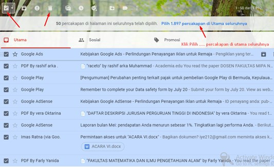 Cara Menghapus Kotak Masuk Gmail Sekaligus Di Android