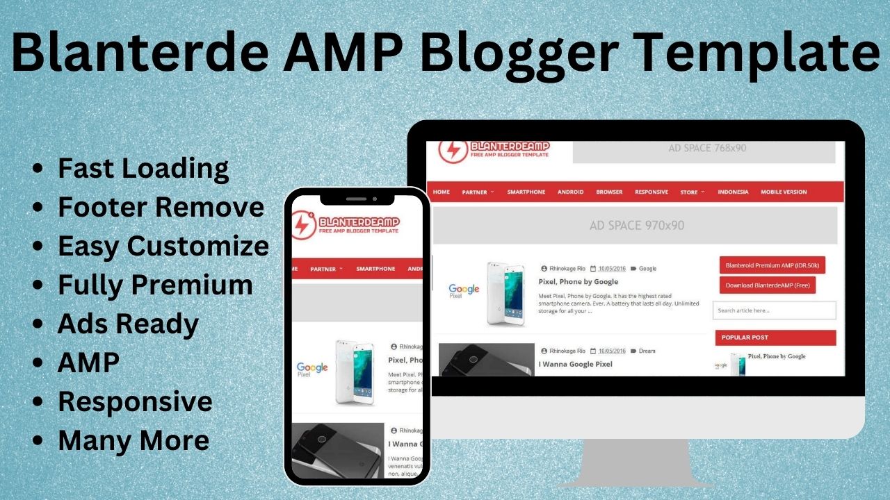 AMP Blogger Template