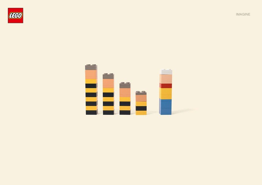 Simple Lego Ads by Jung Von Matt - lucky luke and the daltons