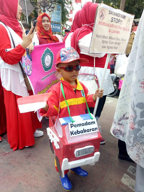 Pesan dari Murid TK di OKI untuk Para Pembakar Lahan