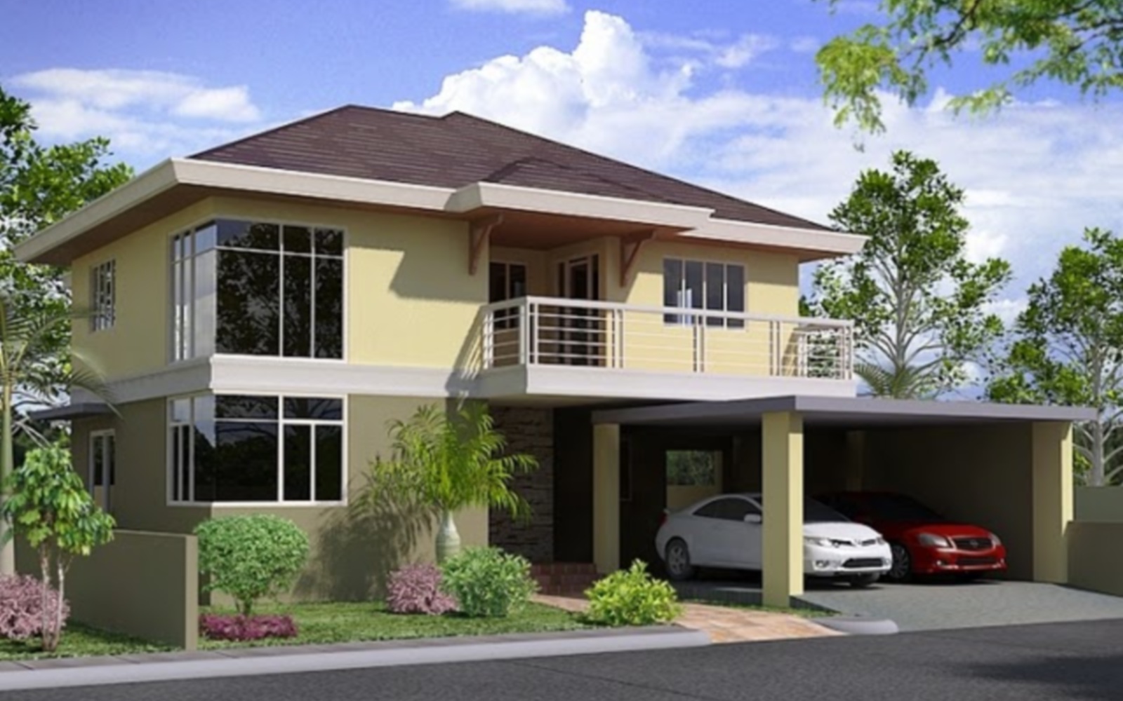 KK Two  Storey  House  Plan  Philippines  Photoshop HD
