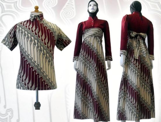 17+ Contoh Model Baju Batik Simple Elegan Trend 2018