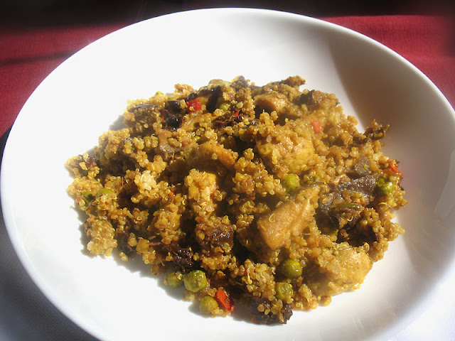 Quinoa with Mushrooms and Sun-Dried Tomatoes