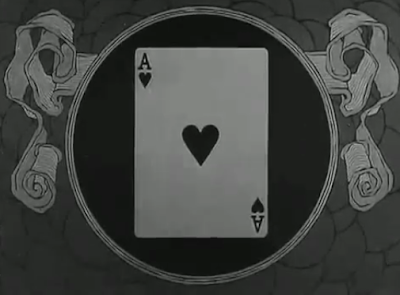 silent movie card