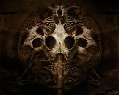 face wallpaper. Horror wallpaper of creepy