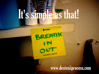 It's simple as that; post-it note