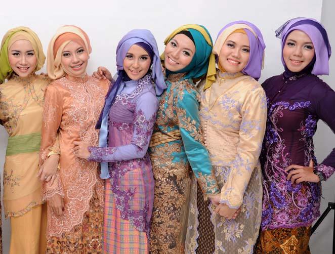 11 model kebaya  muslim untuk  perpisahan sekolah smp  sma 