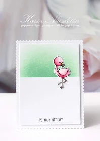 Sunny Studio Stamps: Silly Sloths Fabulous Flamingos Frilly Frames Dies Birthday Card Summer Card by Karin Åkesdotter