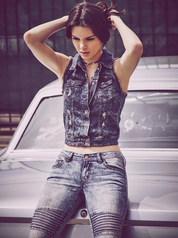 Kendall Jenner Penshoppe ad campaign photoshoot model in LA