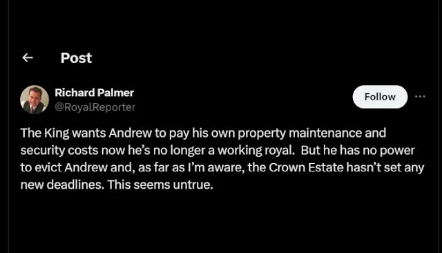 Prince Andrew Secures Victory as King Charles Unable to Evict Him from Royal Lodge