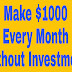 HOW TO EARN $1,000+ EVERY MONTH