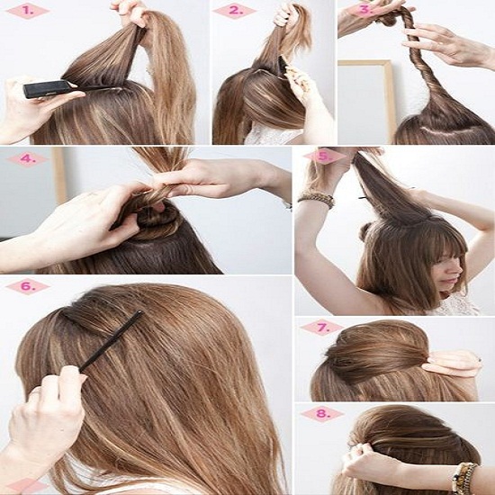 Best Quick and Simple Hairstyle Pics Tutorial ~ Pak Fashion Best Quick and Simple Hairstyle Pics Tutorial ~ Pak Fashion