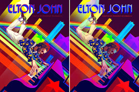 Elton John Troubadour 50th Anniversary Concert Poster Screen Print by Kevin Tong x Collectionzz