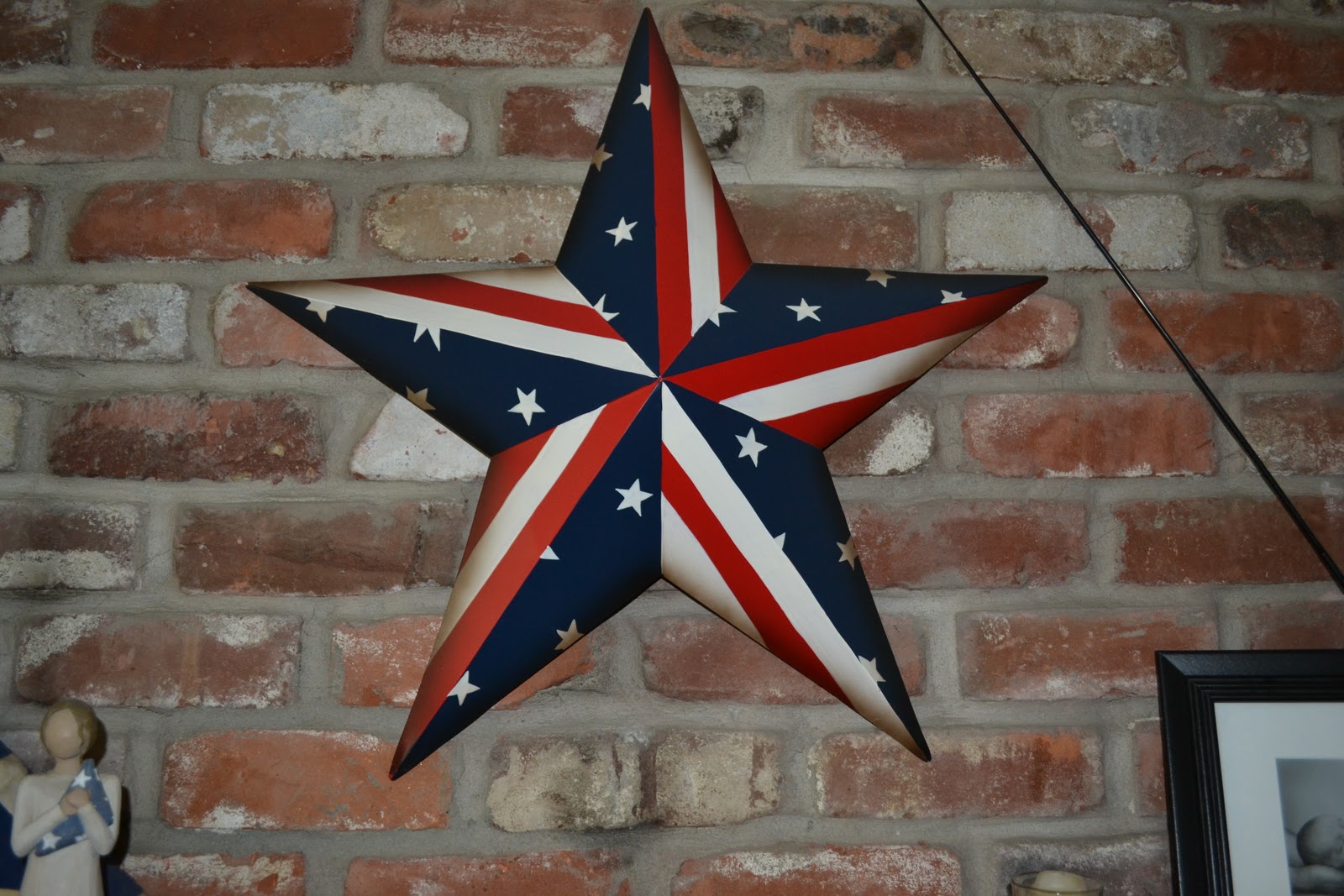 flag star that Michael picked out from (of all places) Safeway.