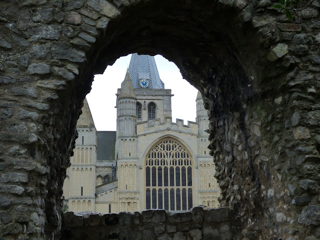 Rochester Cathedral seen from Rochester Castle