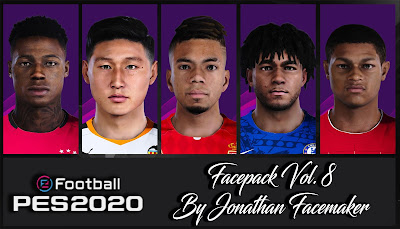 PES 2020 Facepack Vol 8 by Jonathan Facemaker